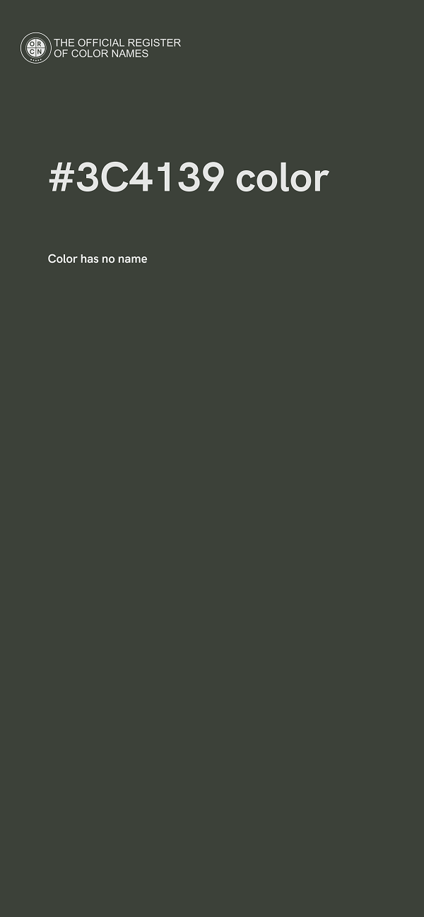 #3C4139 color image