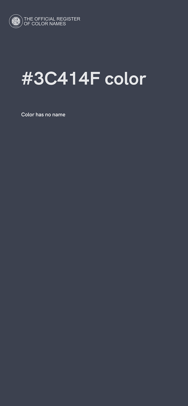 #3C414F color image