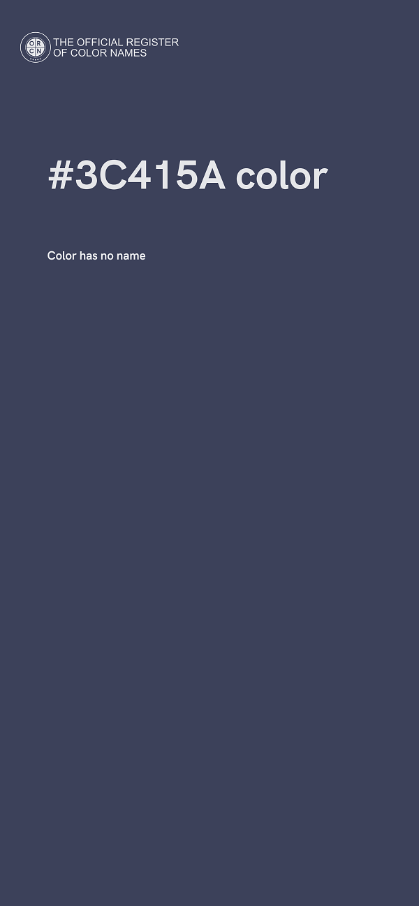 #3C415A color image
