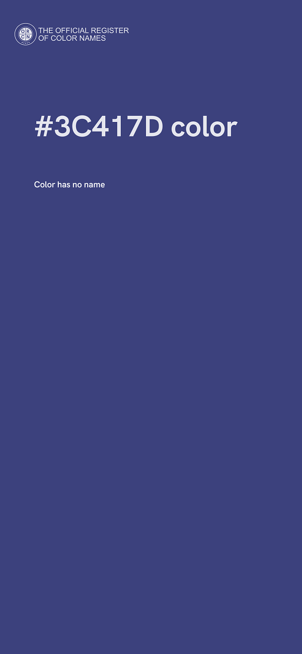 #3C417D color image