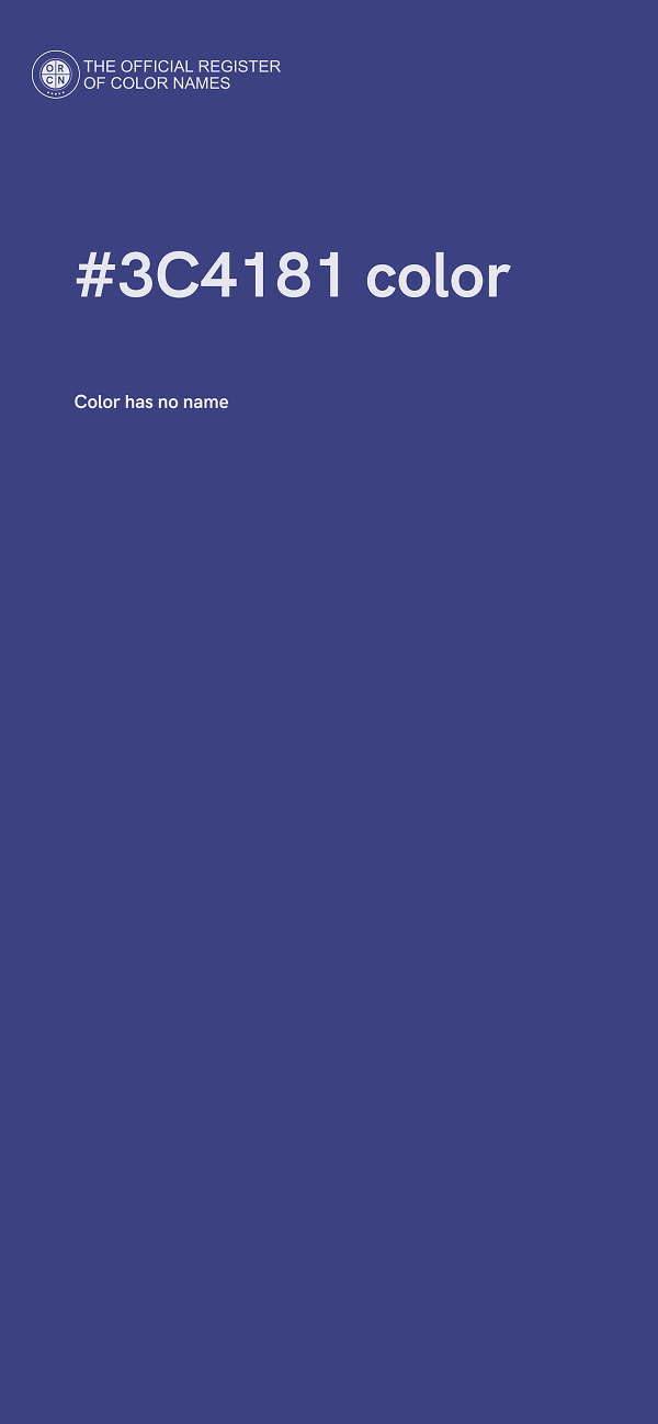 #3C4181 color image