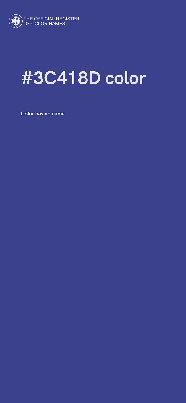 #3C418D color image
