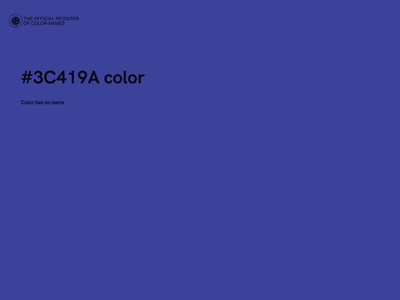 #3C419A color image