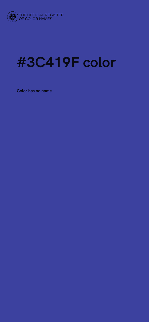 #3C419F color image