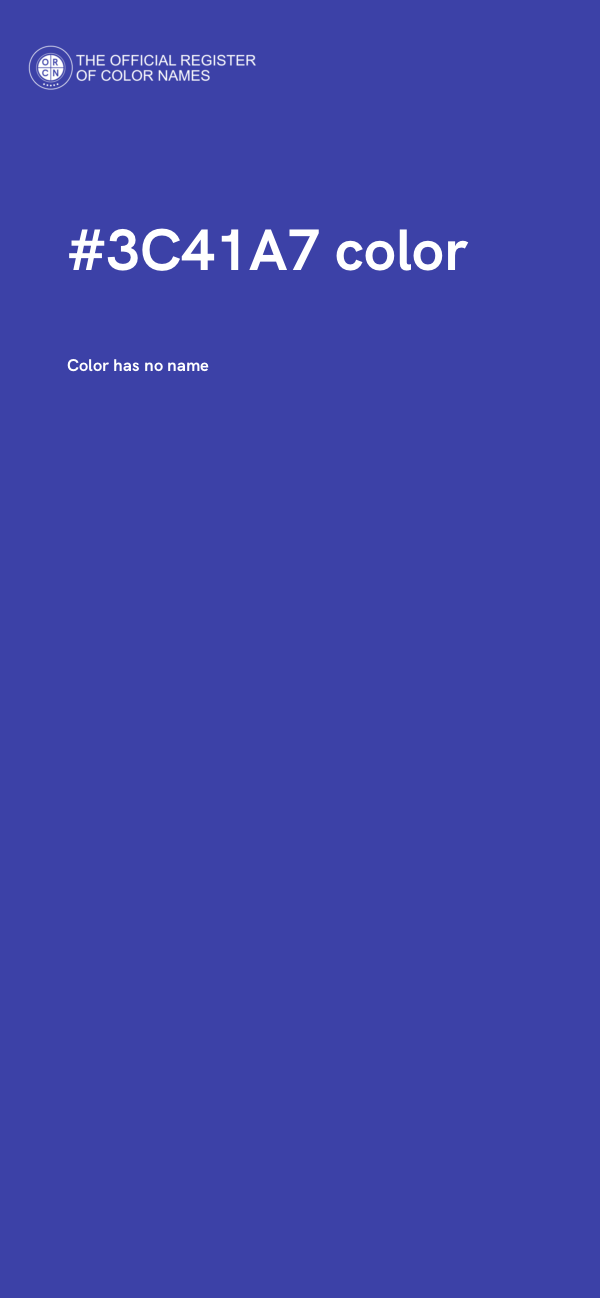 #3C41A7 color image
