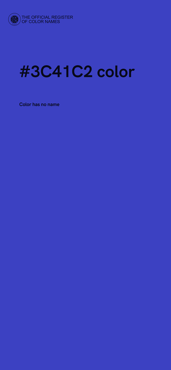 #3C41C2 color image