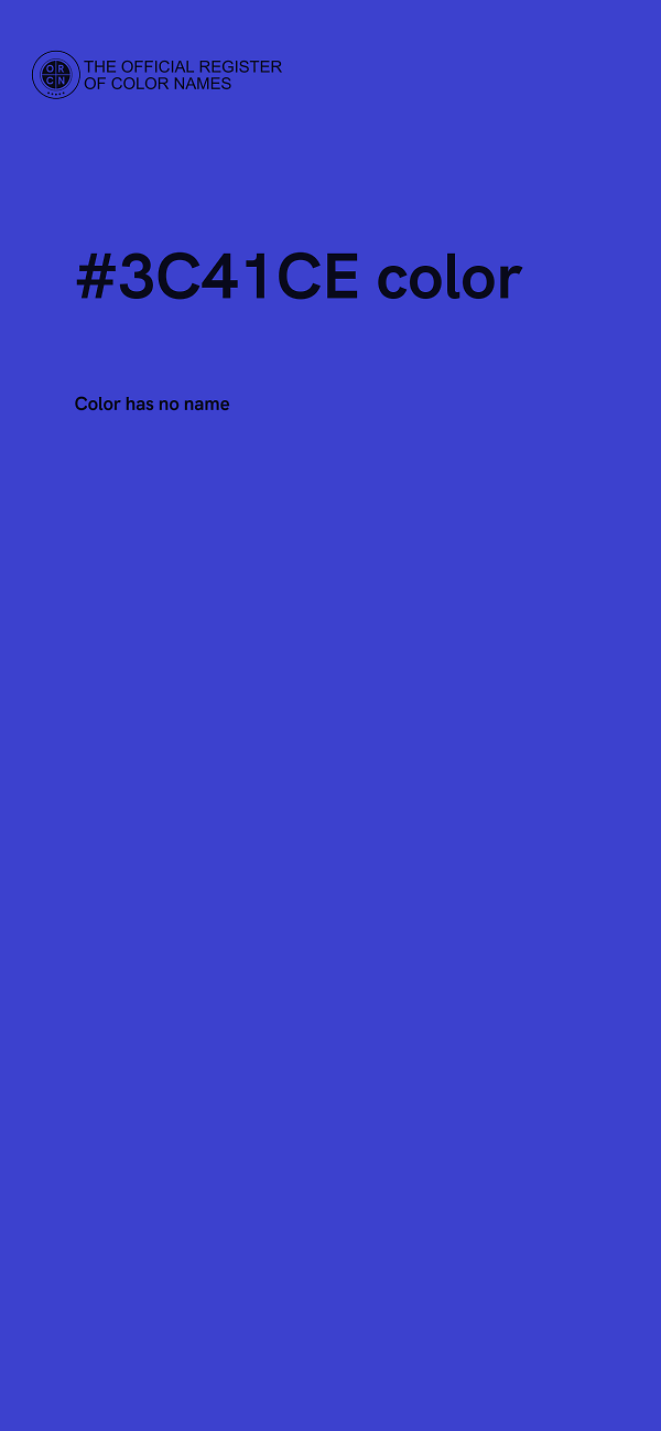 #3C41CE color image