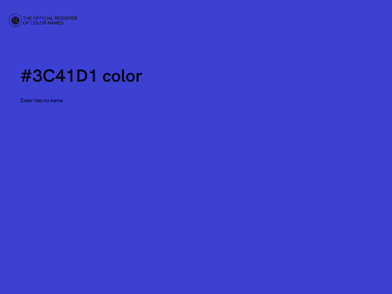 #3C41D1 color image
