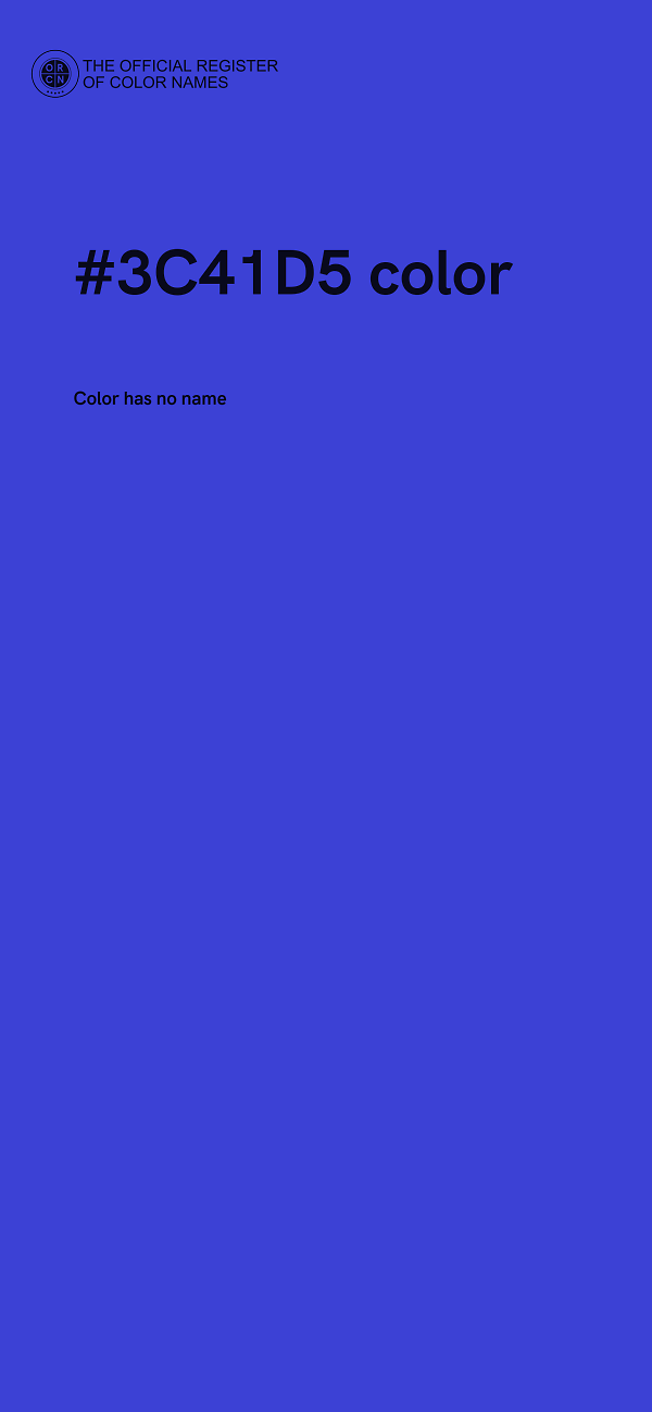 #3C41D5 color image