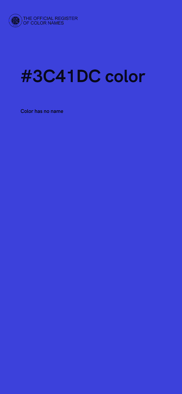 #3C41DC color image