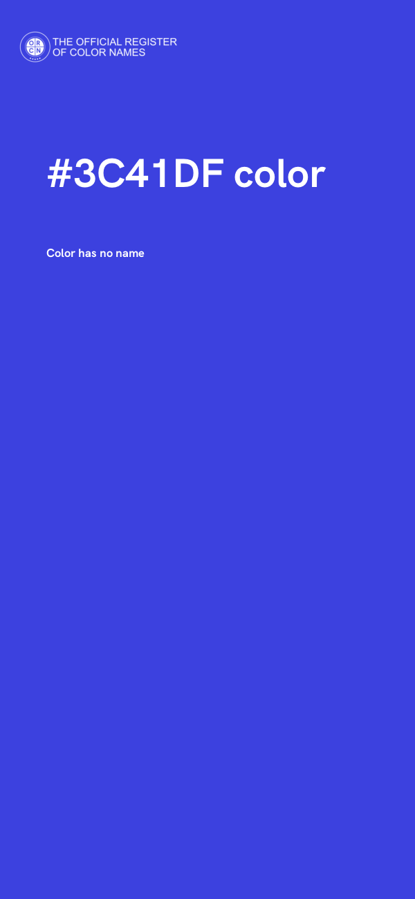#3C41DF color image