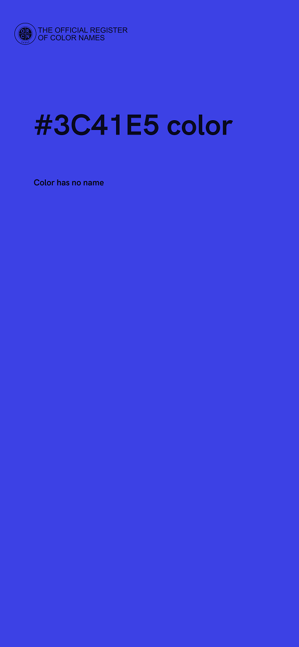 #3C41E5 color image