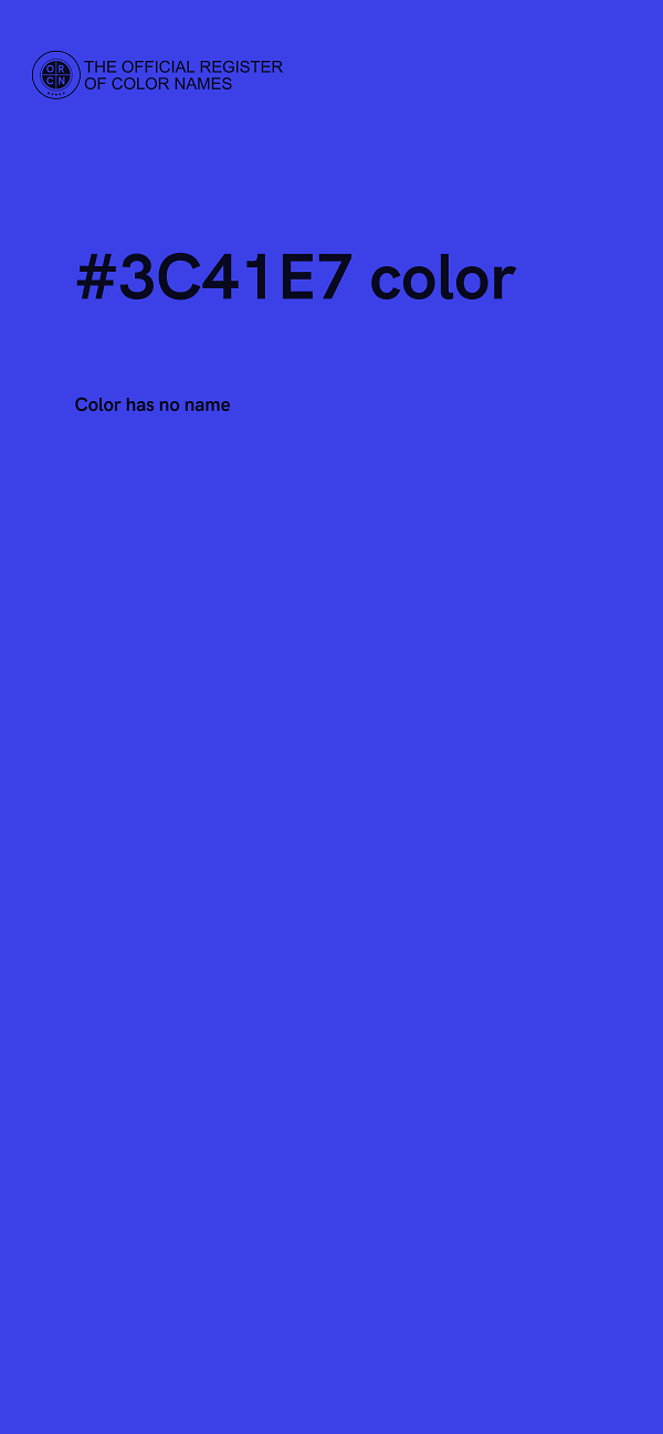 #3C41E7 color image