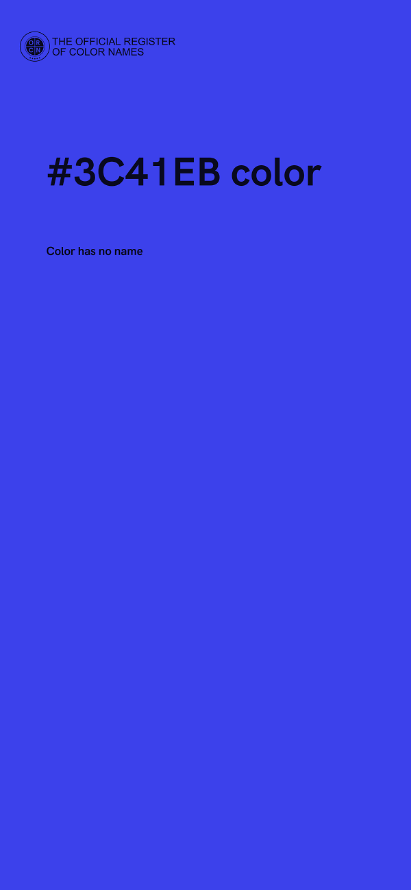 #3C41EB color image