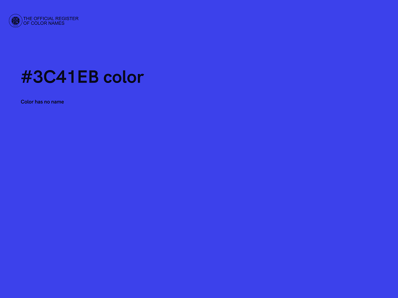 #3C41EB color image