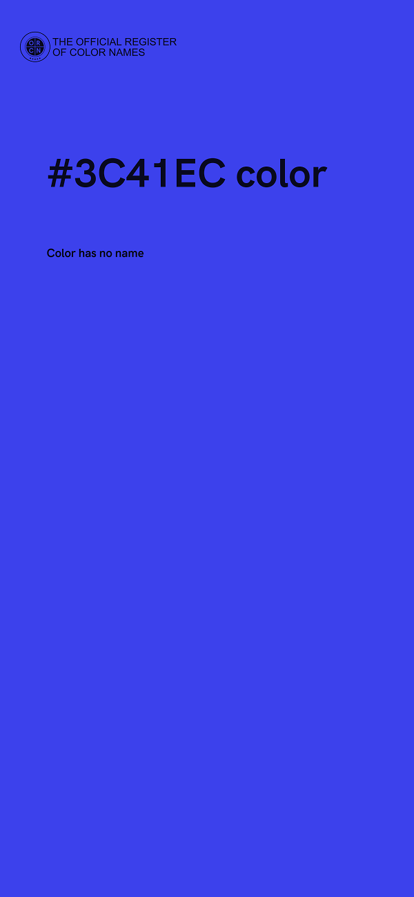 #3C41EC color image