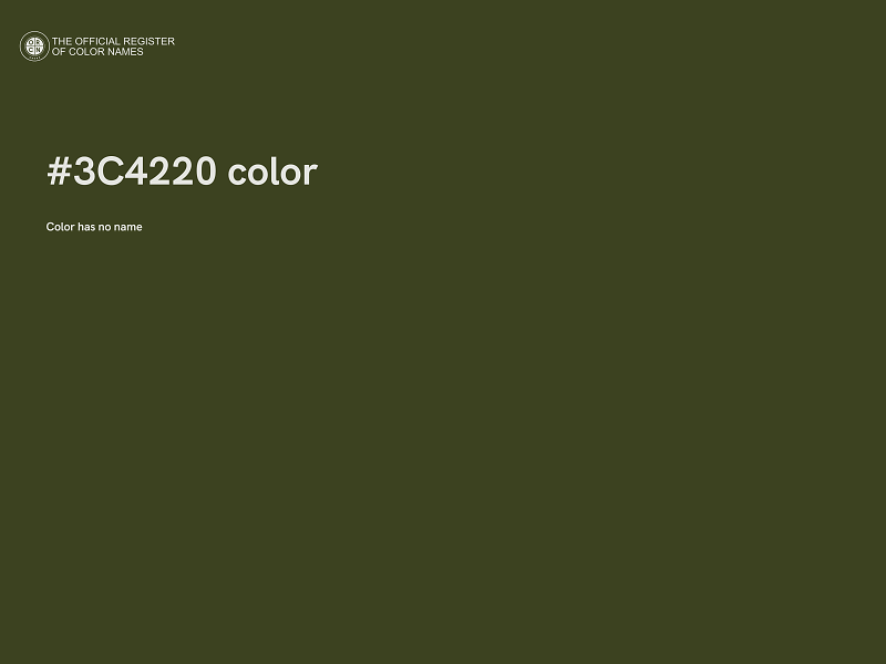 #3C4220 color image