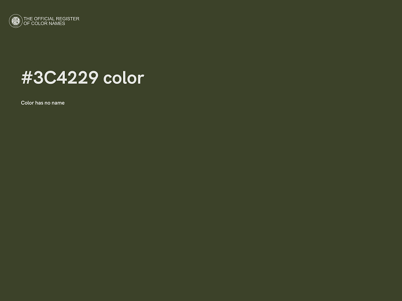 #3C4229 color image