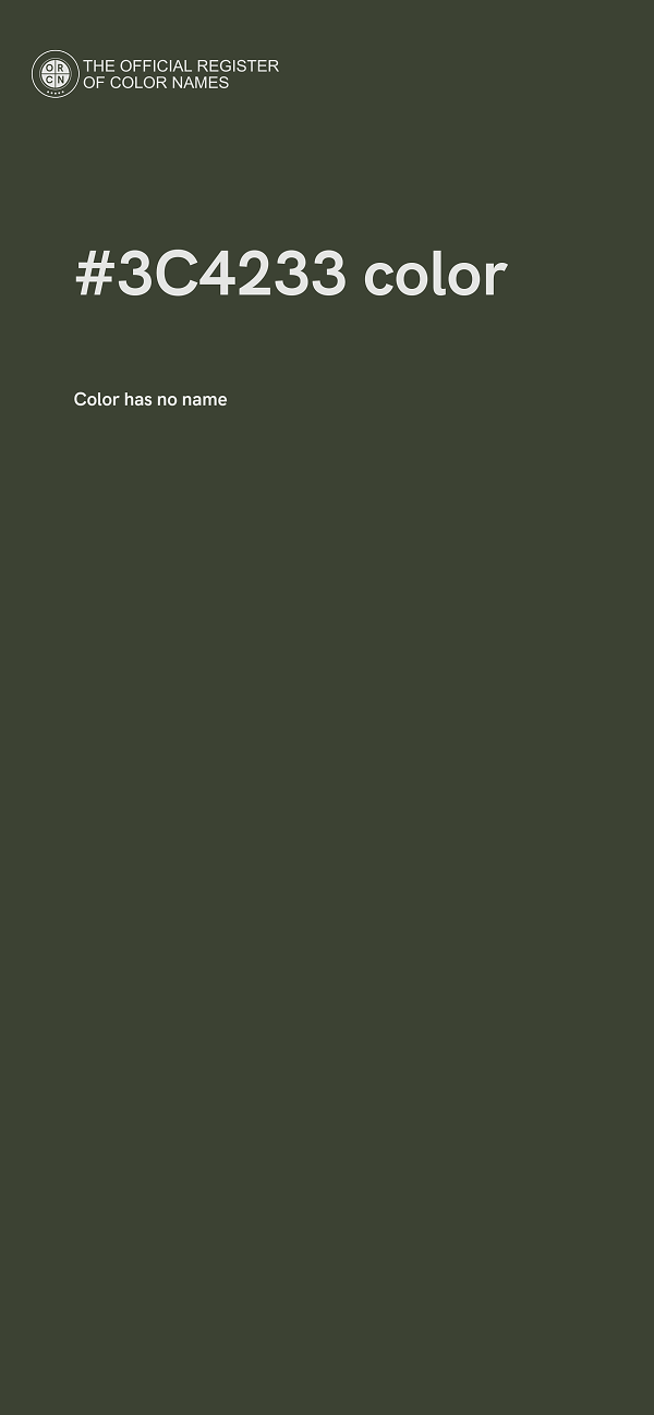 #3C4233 color image