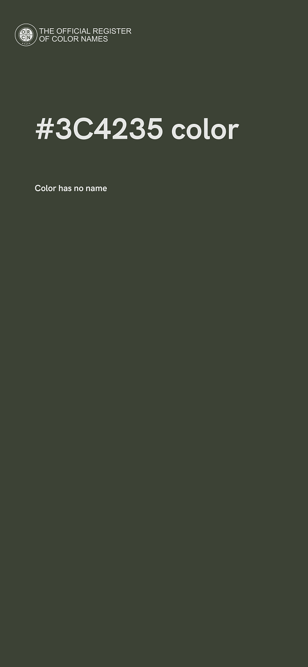 #3C4235 color image