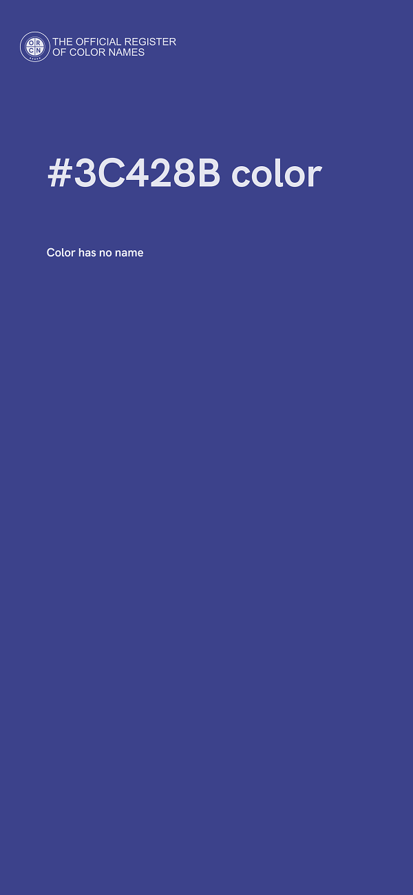 #3C428B color image
