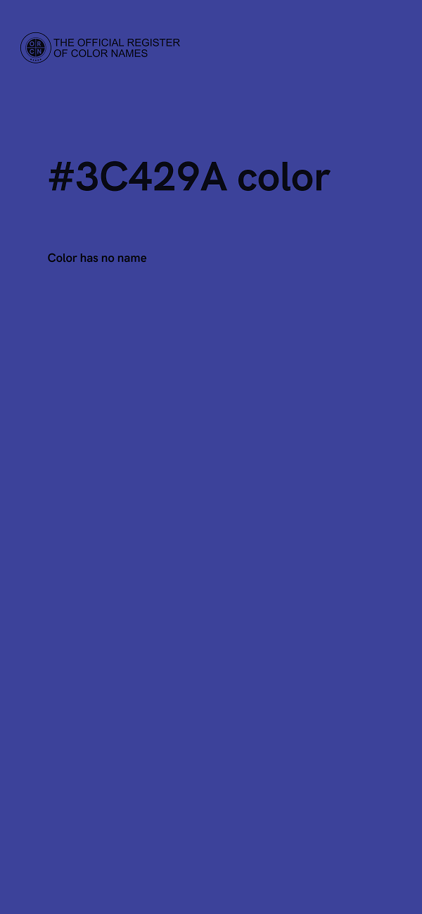 #3C429A color image