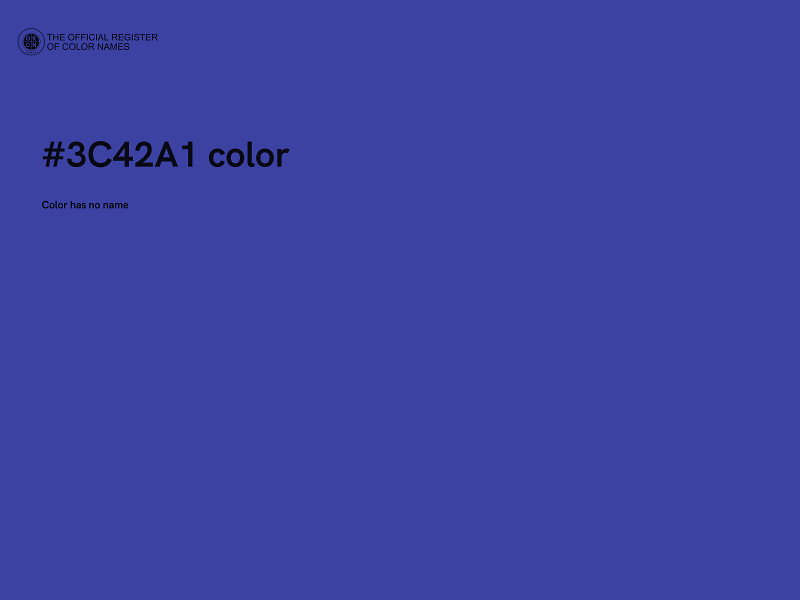 #3C42A1 color image