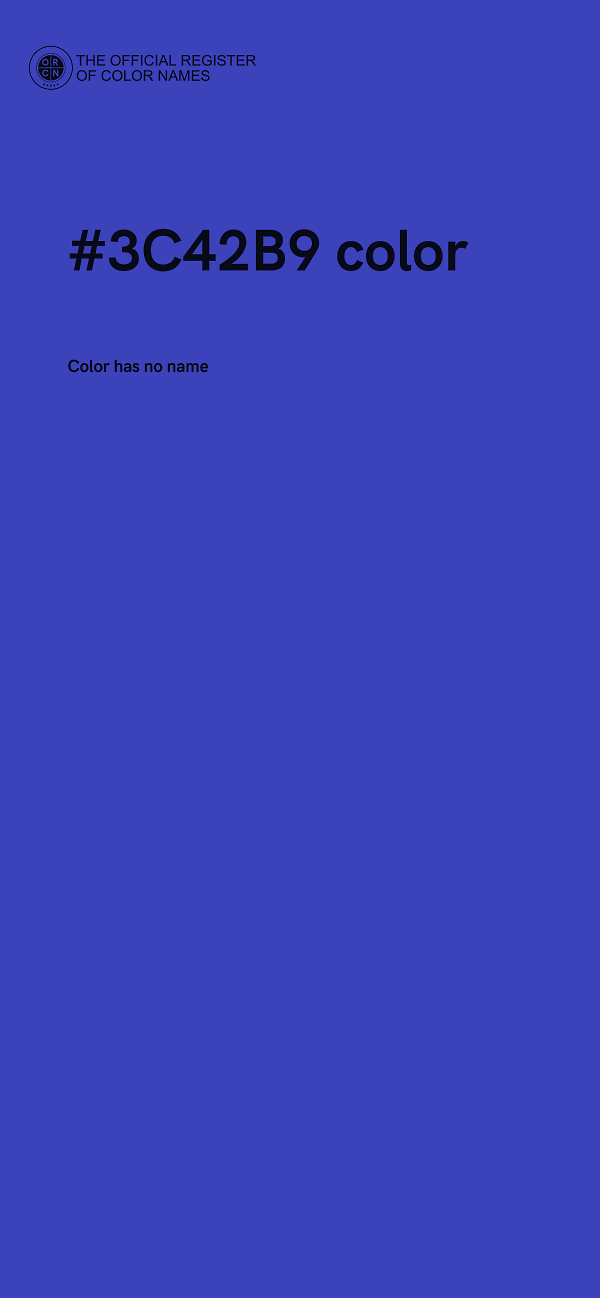 #3C42B9 color image