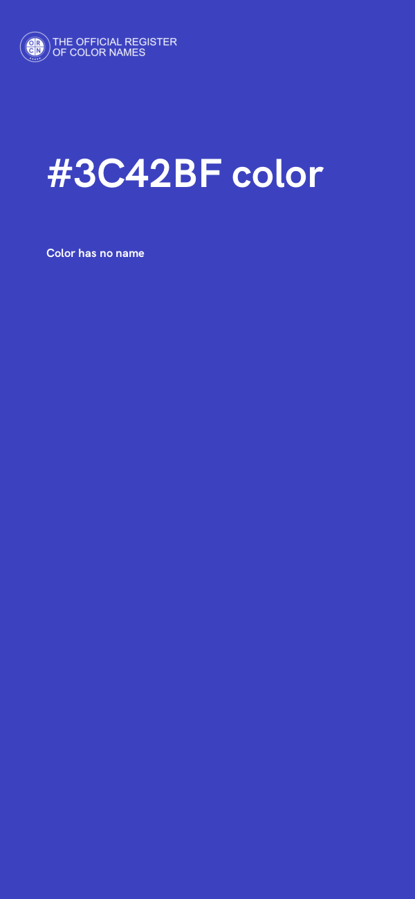 #3C42BF color image