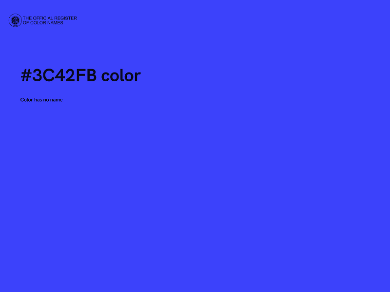 #3C42FB color image