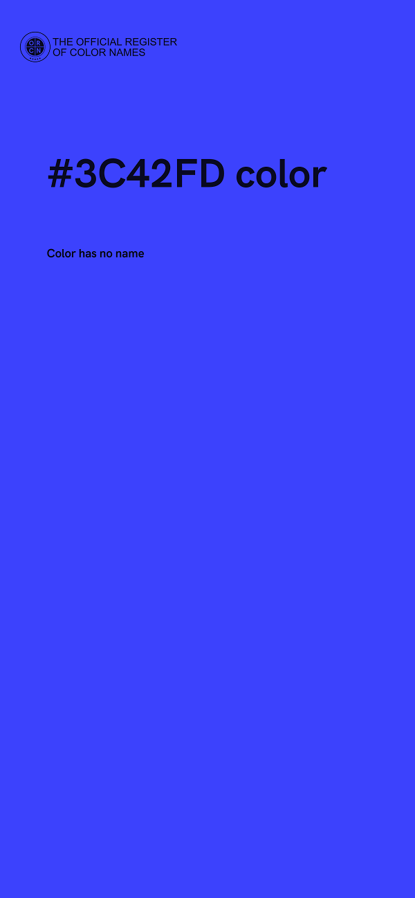 #3C42FD color image