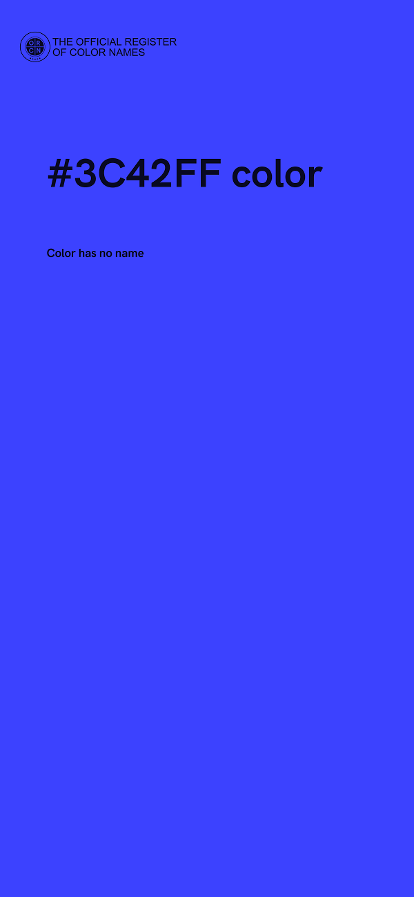 #3C42FF color image