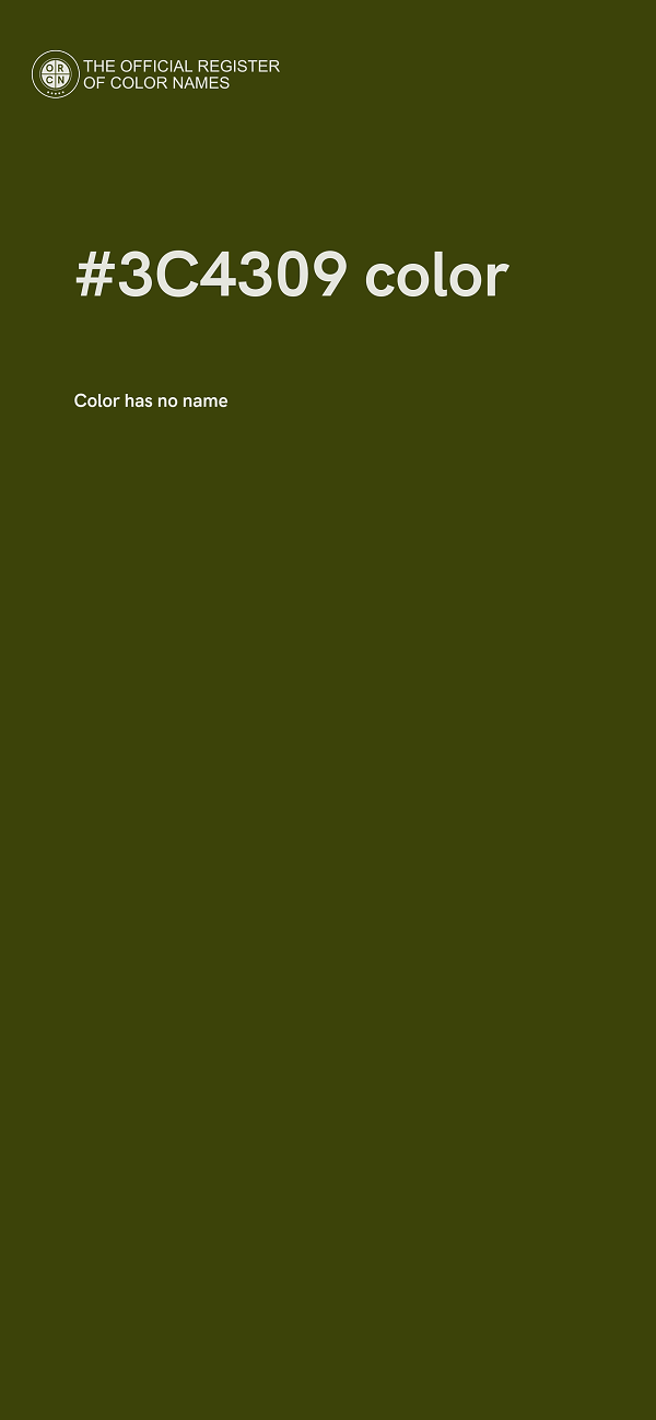 #3C4309 color image