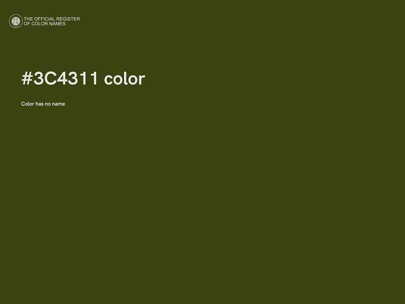 #3C4311 color image