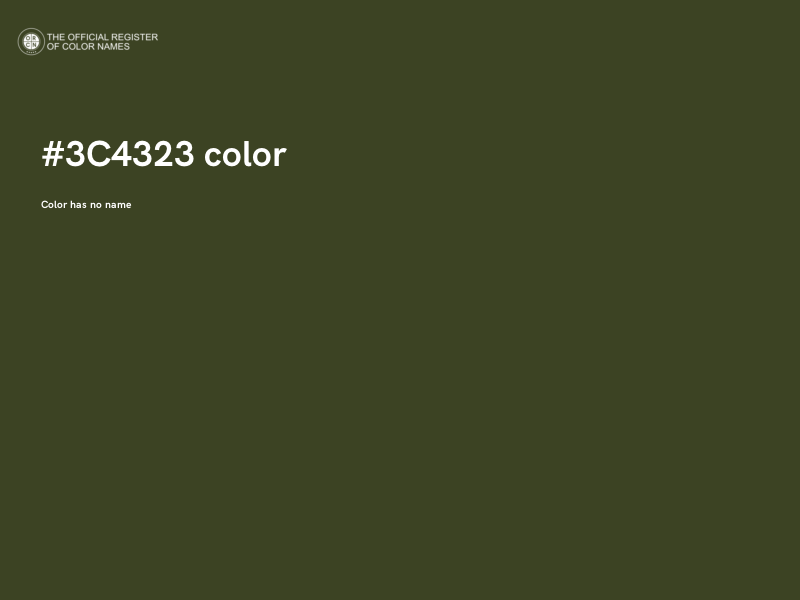 #3C4323 color image