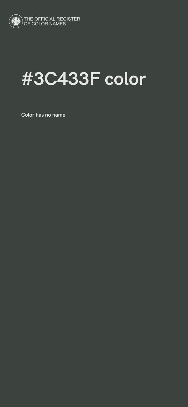#3C433F color image