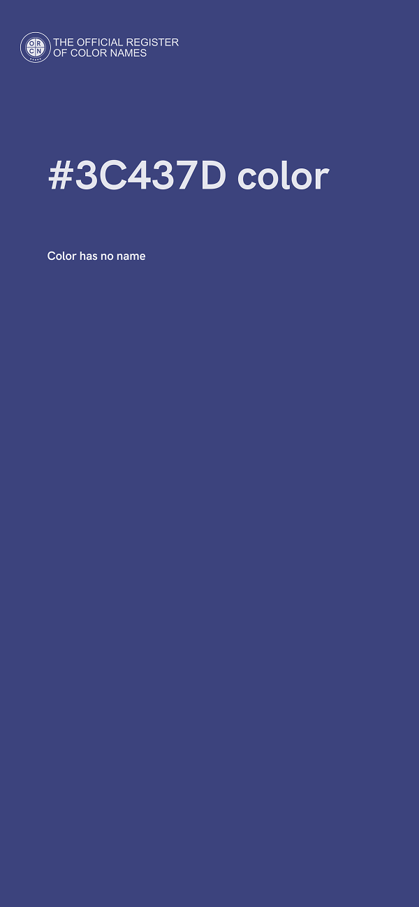 #3C437D color image
