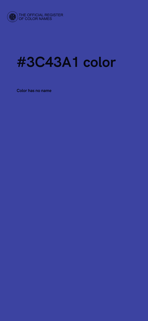 #3C43A1 color image