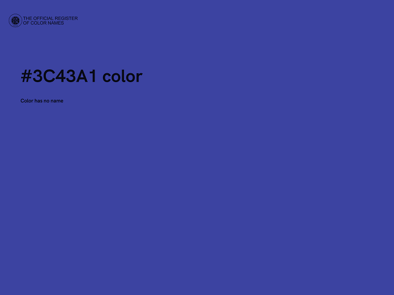 #3C43A1 color image