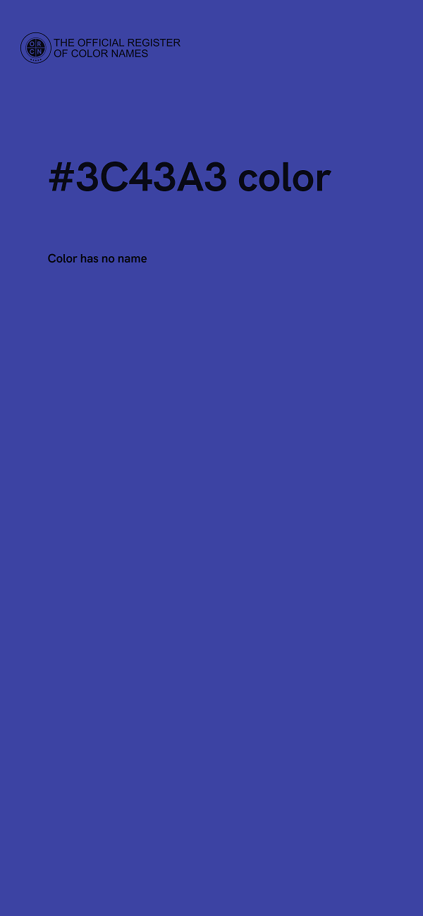 #3C43A3 color image