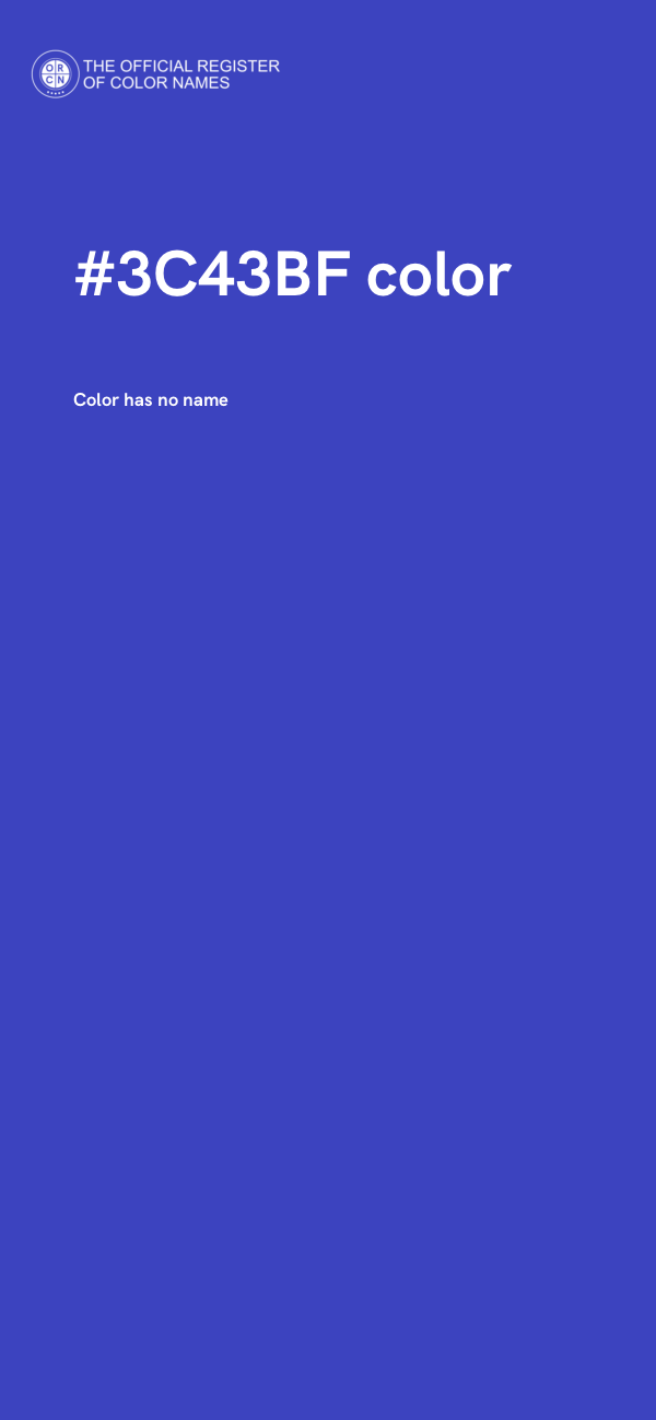 #3C43BF color image