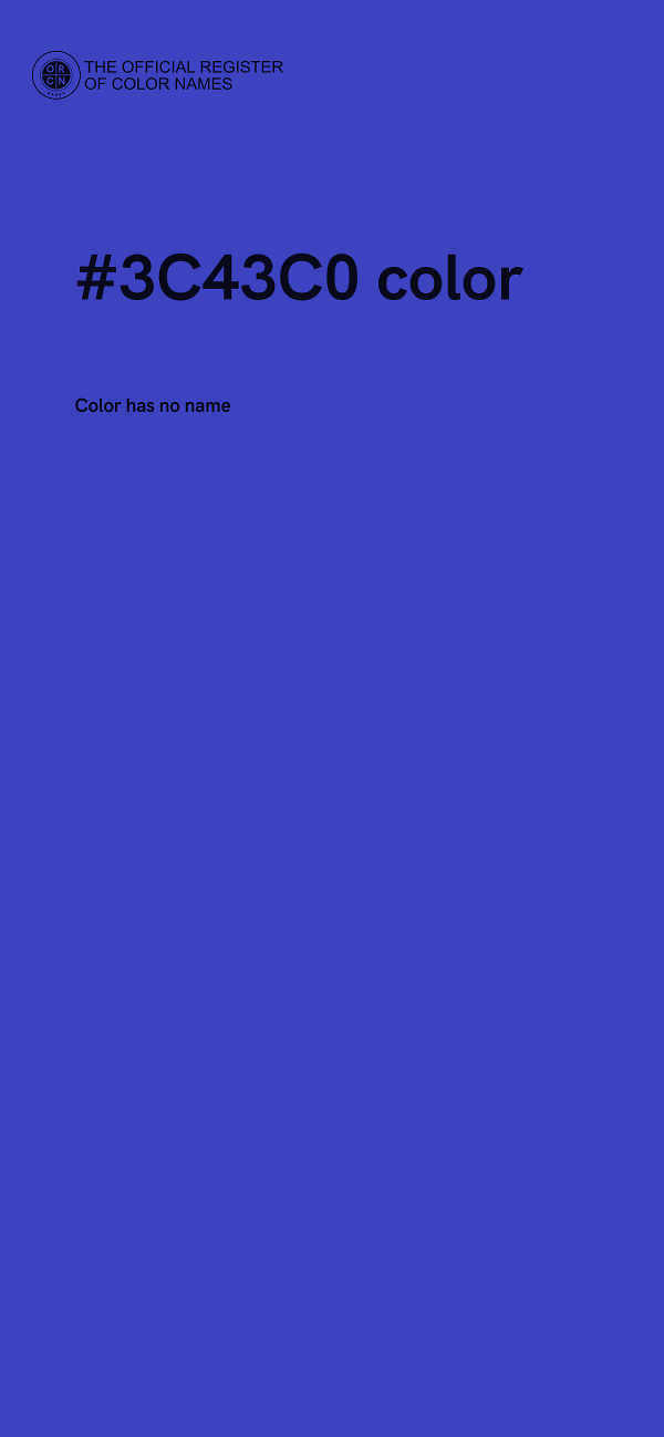 #3C43C0 color image