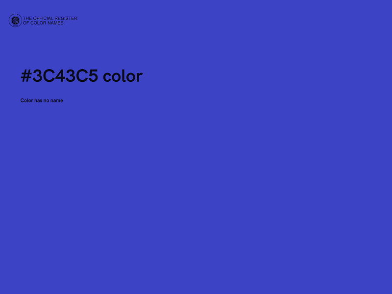 #3C43C5 color image