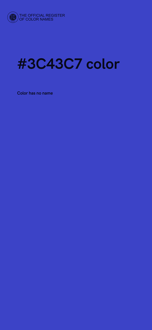 #3C43C7 color image