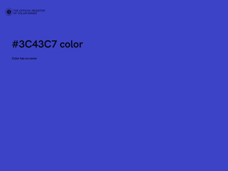 #3C43C7 color image