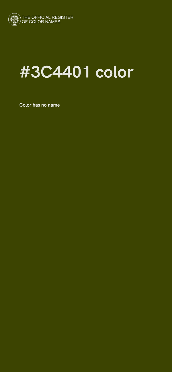 #3C4401 color image