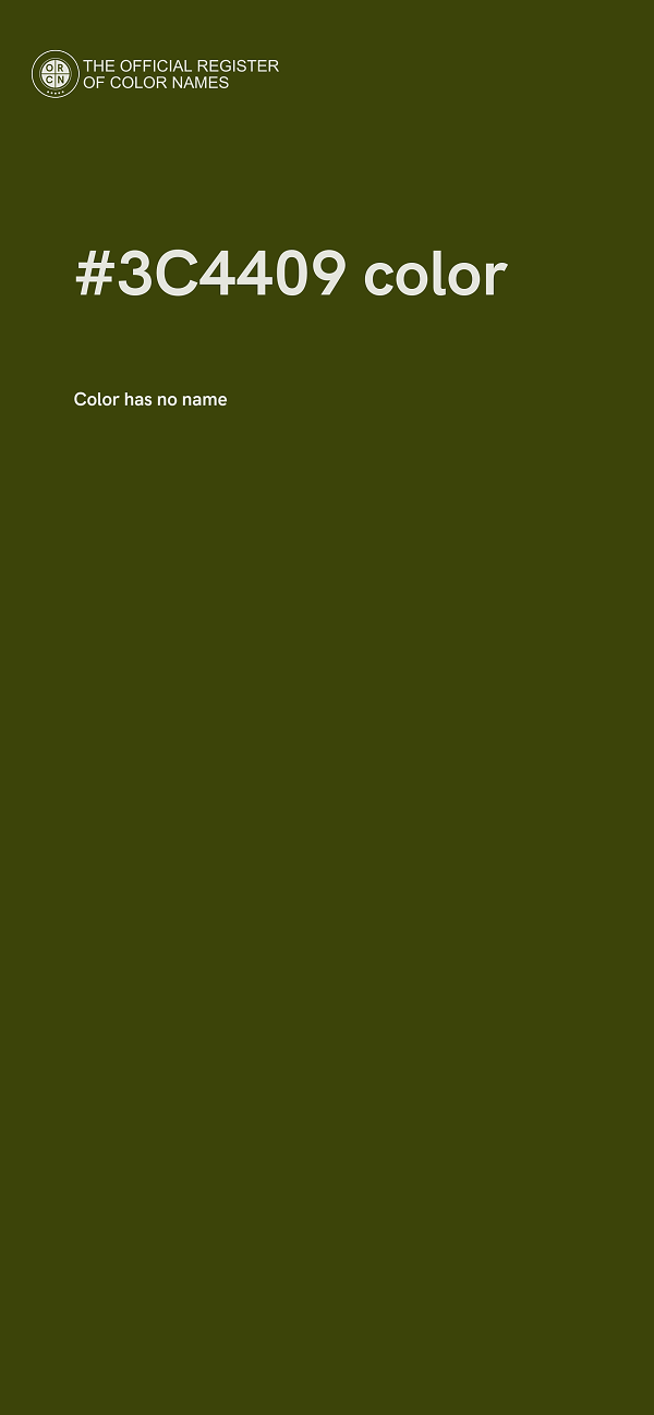 #3C4409 color image
