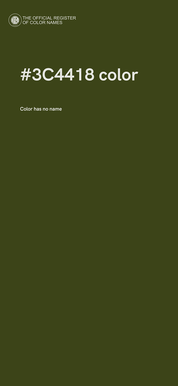 #3C4418 color image