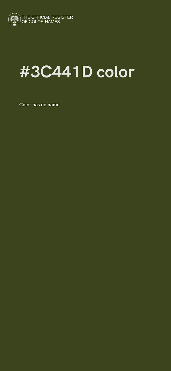 #3C441D color image
