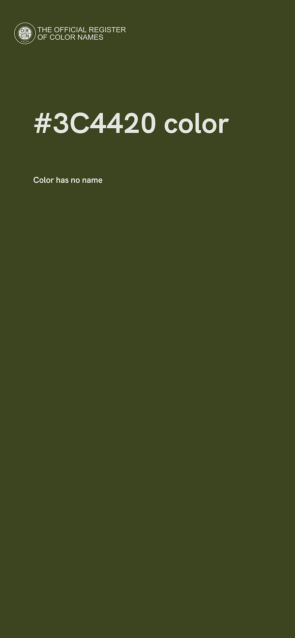 #3C4420 color image